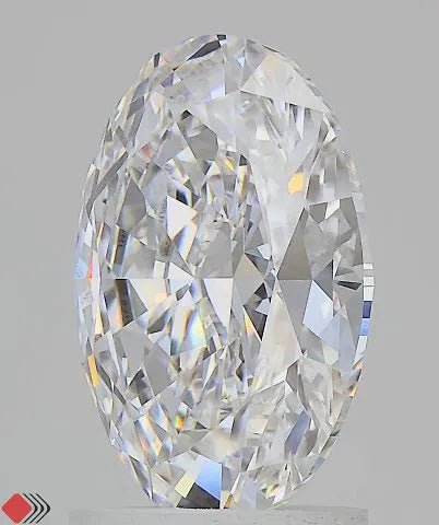 2.34ct Oval Lab Grown Diamond (Colour D, Clarity VVS2, IGI Certified) - Jewelry by Cleo