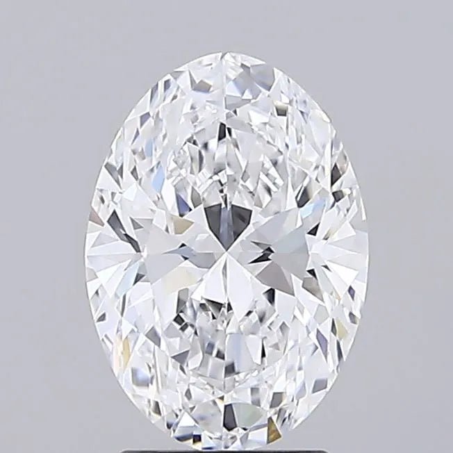 2.36ct Oval Lab Grown Diamond (Colour D, Clarity IF, IGI Certified) - Jewelry by Cleo