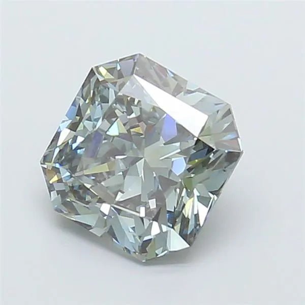 2.38ct Square radiant Lab Grown Diamond (Colour Fancy Gray Green, Clarity VS2, IGI Certified) - Jewelry by Cleo