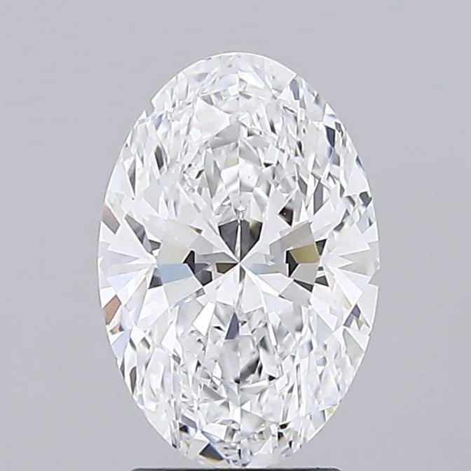 2.39ct Oval Lab Grown Diamond (Colour D, Clarity IF, IGI Certified) - Jewelry by Cleo