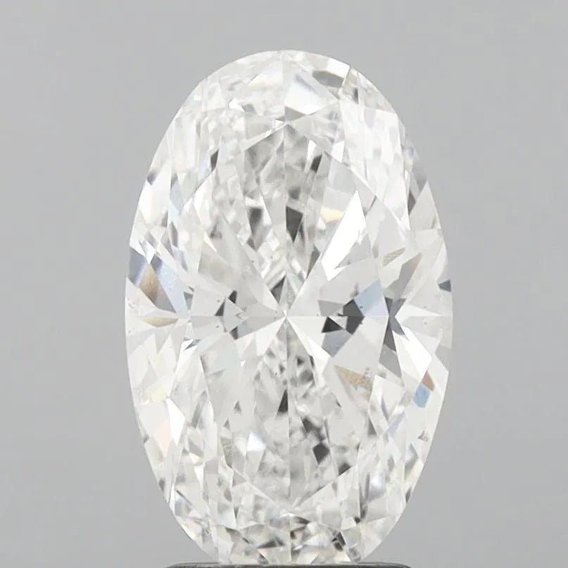 2.39ct Oval Lab Grown Diamond (Colour F, Clarity VS2, IGI Certified) - Jewelry by Cleo