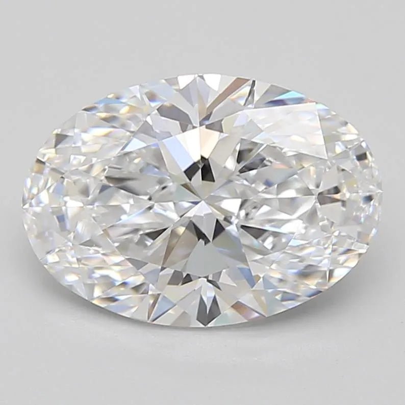 2.40ct Oval Lab Grown Diamond (Colour D, Clarity IF, GIA Certified) - Jewelry by Cleo
