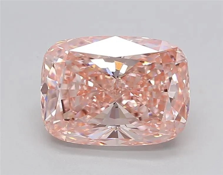 2.41ct Cushion brilliant Lab Grown Diamond (Colour Fancy Pink, Clarity VS1, Cut GD, IGI Certified) - Jewelry by Cleo