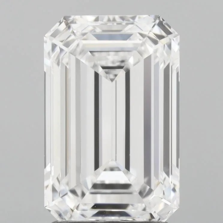2.50ct Emerald Lab Grown Diamond (Colour D, Clarity VS1, IGI Certified) - Jewelry by Cleo