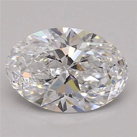 2.50ct Oval Lab Grown Diamond (Colour D, Clarity IF, GIA Certified) - Jewelry by Cleo