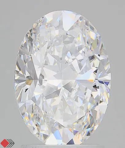 2.50ct Oval Lab Grown Diamond (Colour D, Clarity IF, IGI Certified) - Jewelry by Cleo