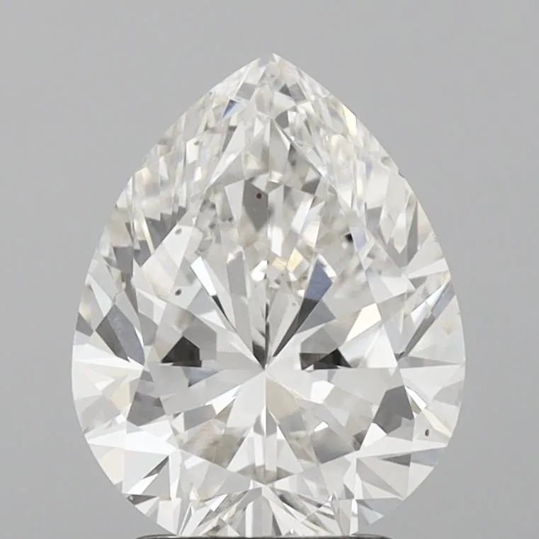 2.50ct Pear Lab Grown Diamond (Colour G, Clarity VVS2, IGI Certified) - Jewelry by Cleo
