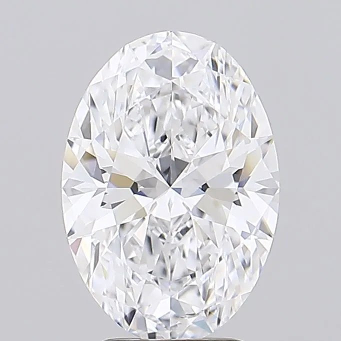 2.51ct Oval Lab Grown Diamond (Colour D, Clarity VVS1, IGI Certified) - Jewelry by Cleo