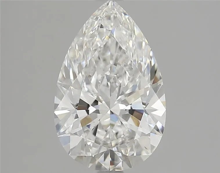 2.53ct Pear Lab Grown Diamond (Colour F, Clarity VS1, Cut EX, IGI Certified) - Jewelry by Cleo