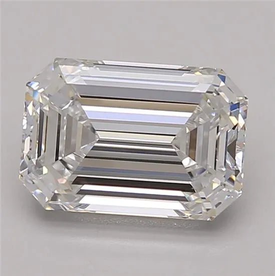 2.55ct Emerald Lab Grown Diamond (Colour D, Clarity VVS1, GIA Certified) - Jewelry by Cleo