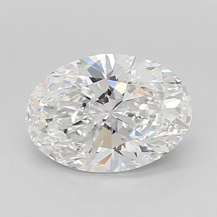 2.55ct Oval Lab Grown Diamond (Colour E, Clarity VVS2, IGI Certified) - Jewelry by Cleo