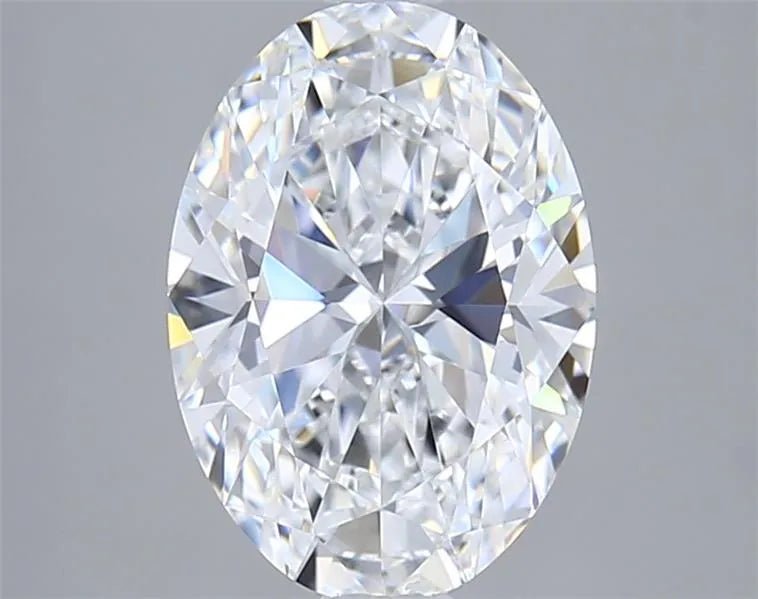 2.57ct Oval Lab Grown Diamond (Colour D, Clarity VVS2, IGI Certified) - Jewelry by Cleo