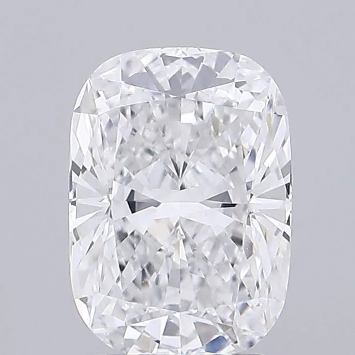 2.63ct Cushion modified Lab Grown Diamond (Colour D, Clarity VVS2, IGI Certified) - Jewelry by Cleo
