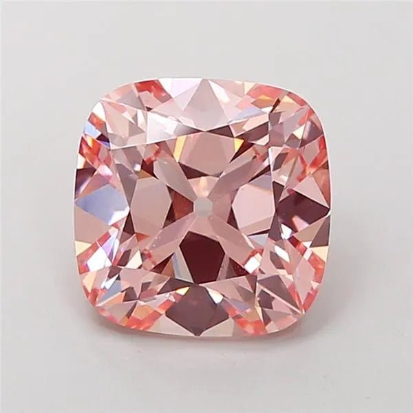 2.74ct Cushion modified Lab Grown Diamond (Colour Fancy Intense Pink, Clarity VS1, IGI Certified) - Jewelry by Cleo