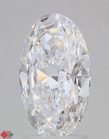2.74ct Oval Lab Grown Diamond (Colour D, Clarity VVS2, IGI Certified) - Jewelry by Cleo