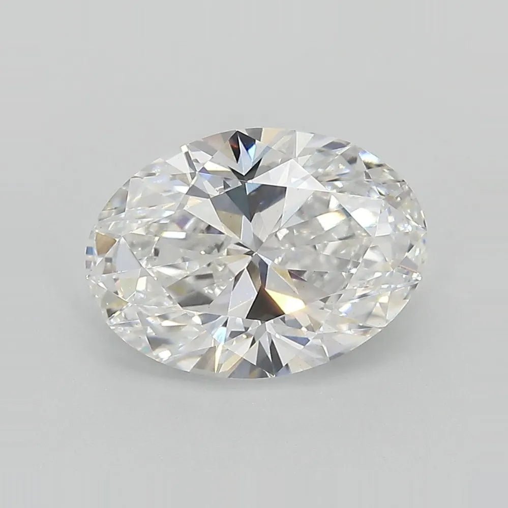 2.82ct Oval Lab Grown Diamond (Colour E, Clarity VS1, IGI Certified) - Jewelry by Cleo