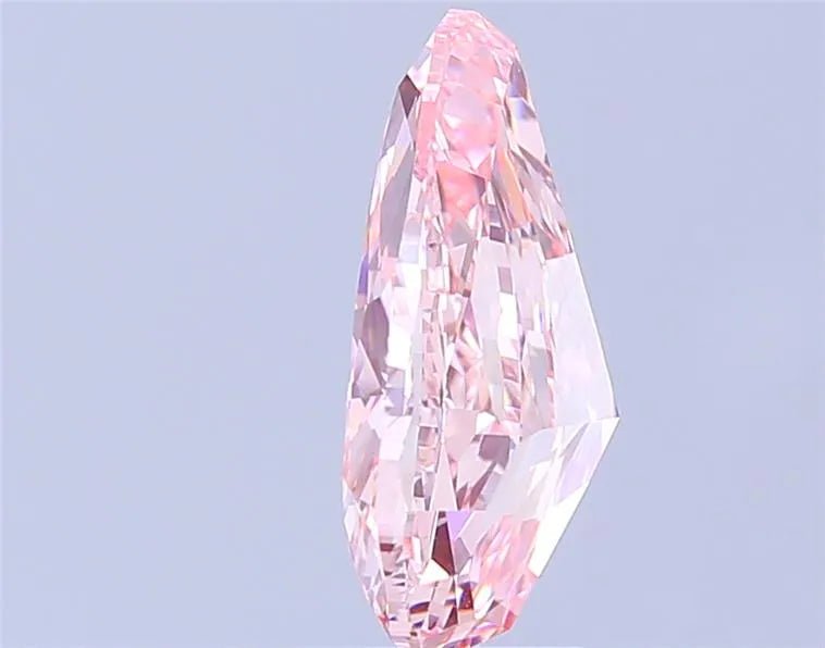2.82ct Pear Lab Grown Diamond (Colour Fancy Vivid Pink, Clarity VS1, IGI Certified) - Jewelry by Cleo