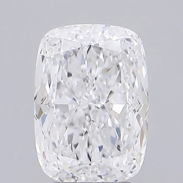 2.88ct Cushion modified Lab Grown Diamond (Colour D, Clarity VVS2, IGI Certified) - Jewelry by Cleo