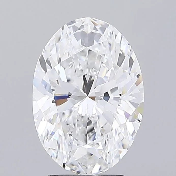 2.95ct Oval Lab Grown Diamond (Colour D, Clarity VVS1, IGI Certified) - Jewelry by Cleo