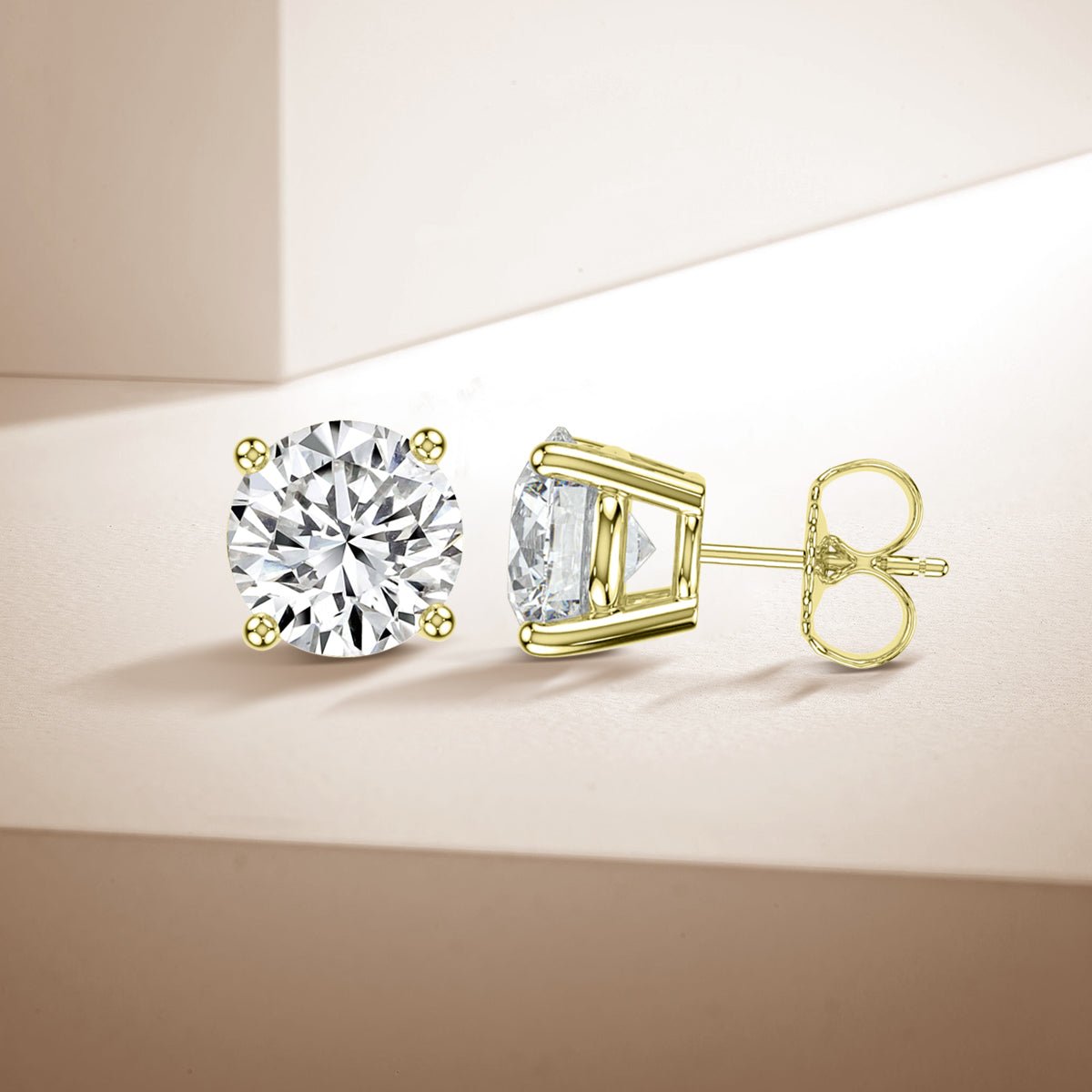 2TCW Round studs - Jewelry by Cleo