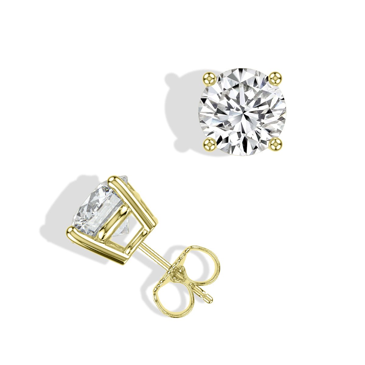 2TCW Round studs - Jewelry by Cleo