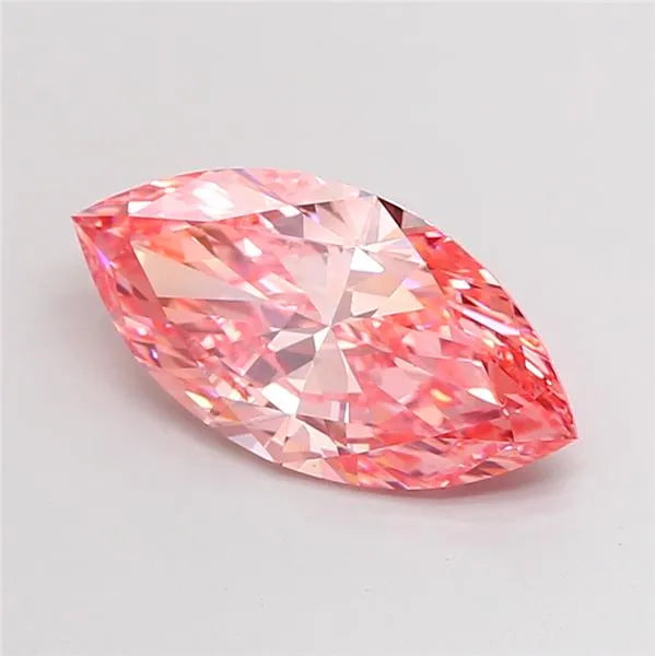 3.00ct Marquise Lab Grown Diamond (Colour Fancy Vivid Pink, Clarity VS1, IGI Certified)