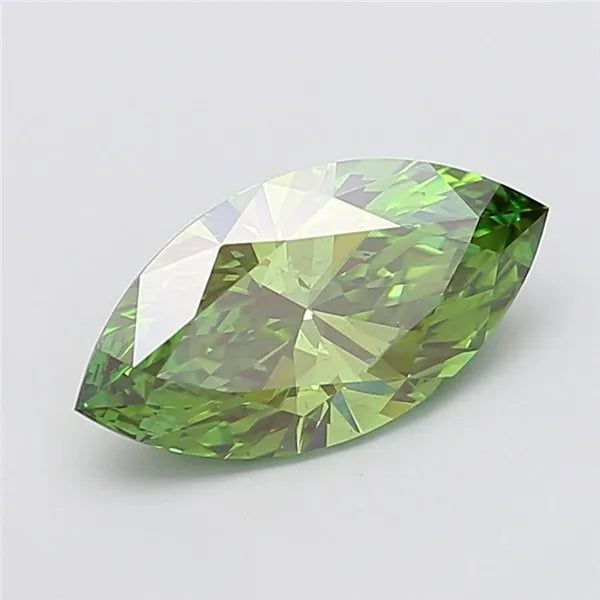 3.01ct Marquise Lab Grown Diamond (Colour Fancy Vivid Green, Clarity VS1, IGI Certified)