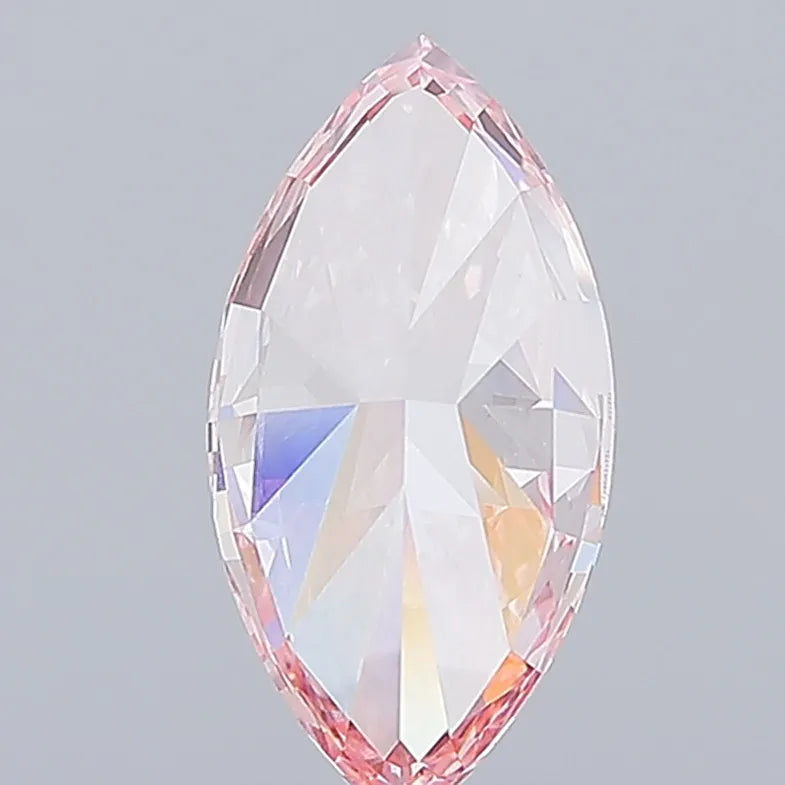 3.01ct Marquise Lab Grown Diamond (Colour Fancy Vivid Pink, Clarity VS2, IGI Certified)