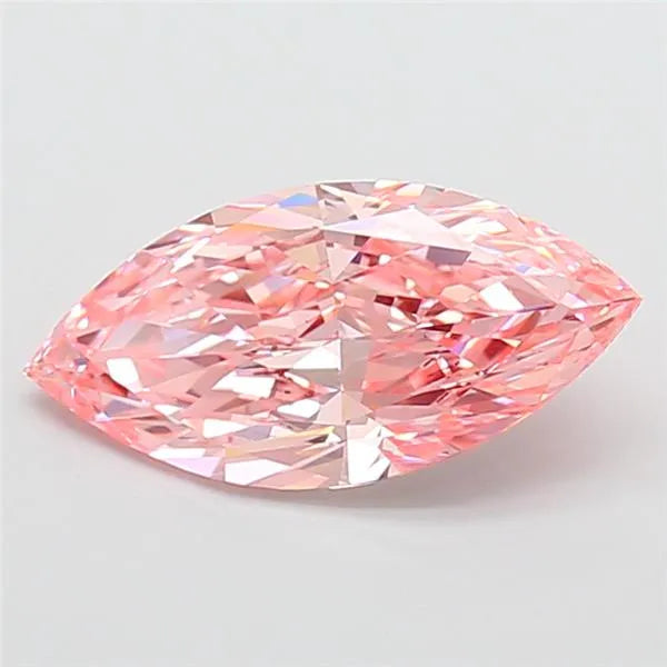 3.01ct Marquise Lab Grown Diamond (Colour Fancy Vivid Pink, Clarity VVS2, IGI Certified)