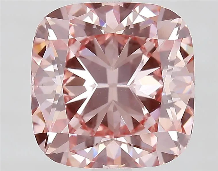 3.02ct Cushion brilliant Lab Grown Diamond (Colour Fancy Intense Pink, Clarity VS1, IGI Certified)