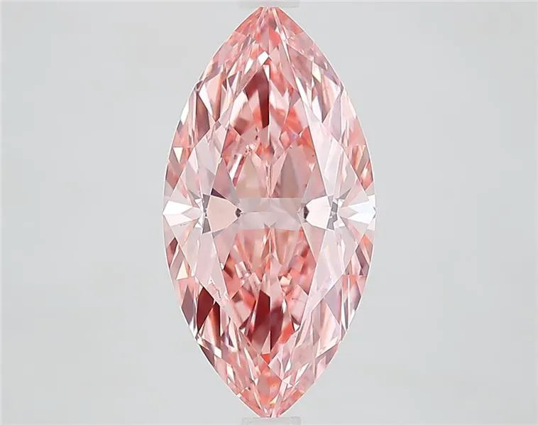 3.03ct Marquise Lab Grown Diamond (Colour Fancy Vivid Pink, Clarity VS1, IGI Certified)