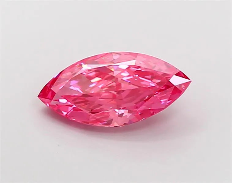 3.03ct Marquise Lab Grown Diamond (Colour Fancy Vivid Pink, Clarity VS2, IGI Certified)