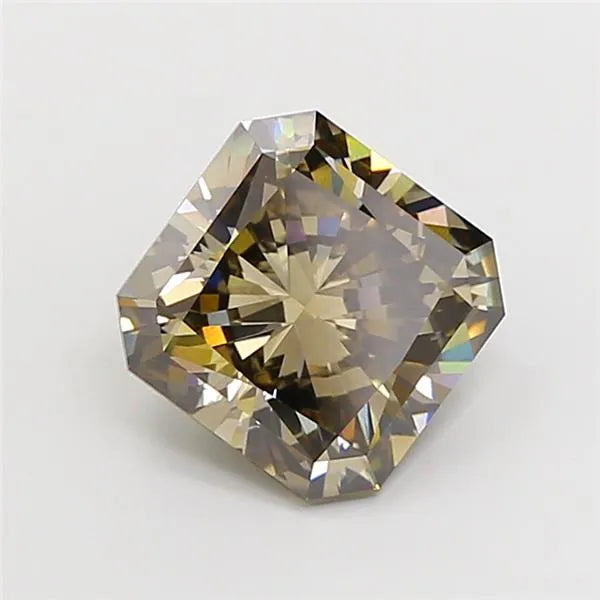 3.03ct Square radiant Lab Grown Diamond (Colour Fancy Yellowish Gray, Clarity VVS2, IGI Certified)