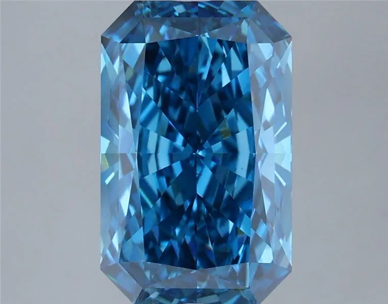 3.04ct Radiant Lab Grown Diamond (Colour Fancy Vivid Blue, Clarity VS2, IGI Certified)