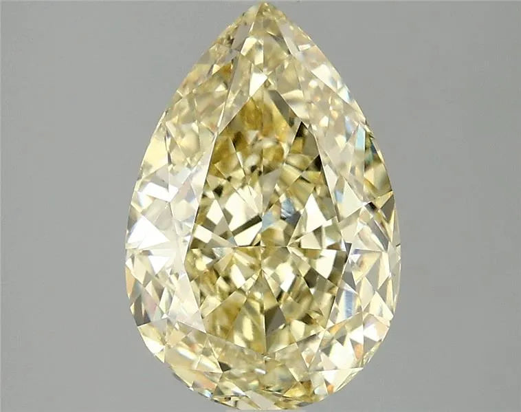 3.09ct Pear Lab Grown Diamond (Colour Fancy Intense Yellow, Clarity VS1, IGI Certified)