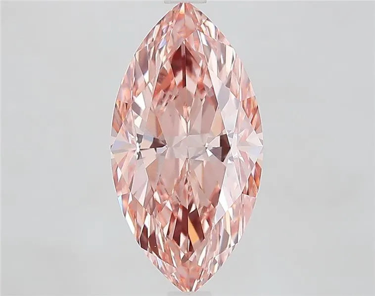 3.10ct Marquise Lab Grown Diamond (Colour Fancy Vivid Pink, Clarity VVS2, IGI Certified)