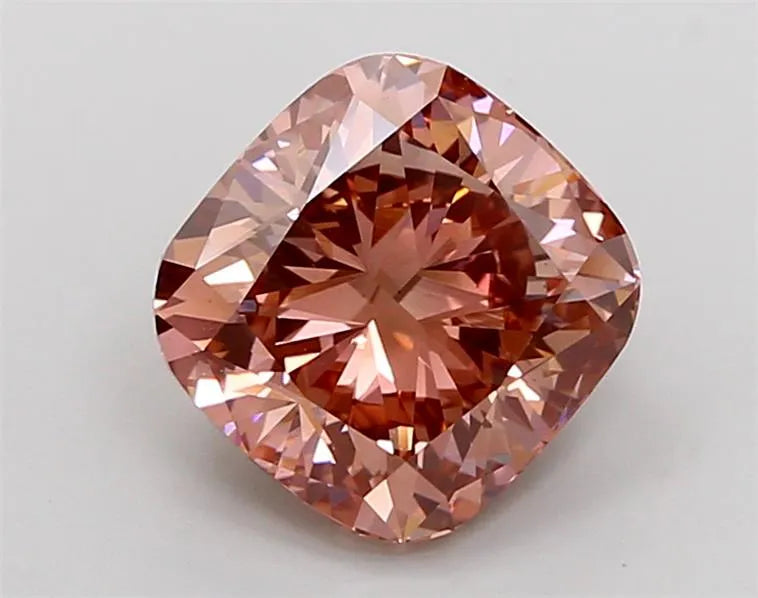 3.11ct Cushion modified Lab Grown Diamond (Colour Fancy Vivid Pink, Clarity VS1, IGI Certified)