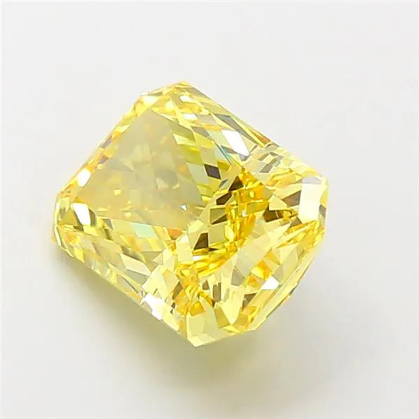 3.19ct Radiant Lab Grown Diamond (Colour Fancy Vivid Yellow, Clarity VS1, IGI Certified)