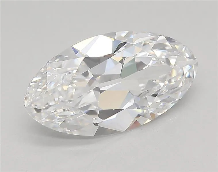 3.29ct Oval Lab Grown Diamond (Colour D, Clarity VVS2, IGI Certified)