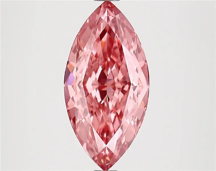 3.45ct Marquise Lab Grown Diamond (Colour Fancy Vivid Pink, Clarity VS1, IGI Certified)