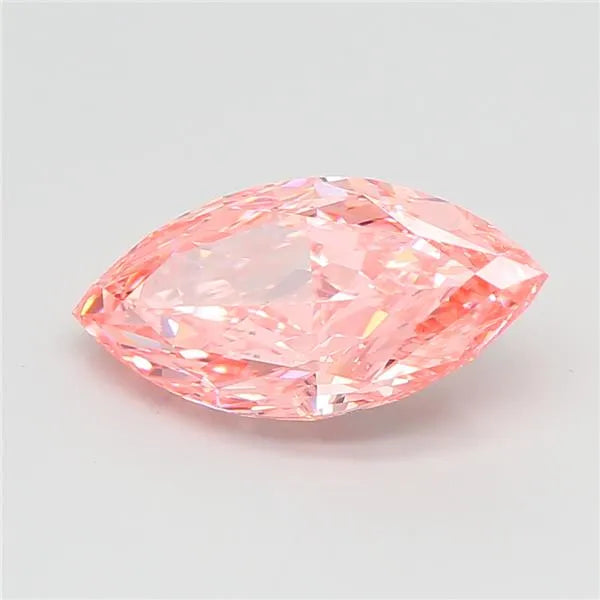 3.51ct Marquise Lab Grown Diamond (Colour Fancy Vivid Pink, Clarity VVS2, IGI Certified)