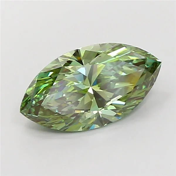 3.55ct Marquise Lab Grown Diamond (Colour Fancy Vivid Green, Clarity VS1, IGI Certified)