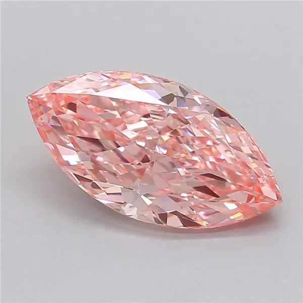 3.56ct Marquise Lab Grown Diamond (Colour Fancy Vivid Pink, Clarity VVS2, IGI Certified)