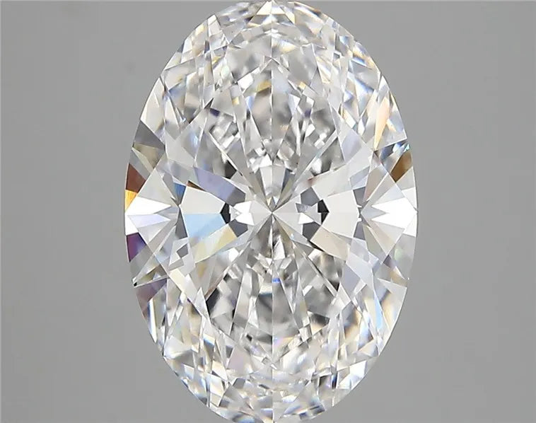 3.76ct Oval Lab Grown Diamond (Colour D, Clarity VVS2, IGI Certified)