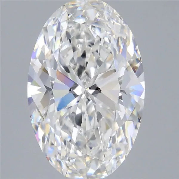 3.83ct Oval Lab Grown Diamond (Colour F, Clarity VS1, IGI Certified)