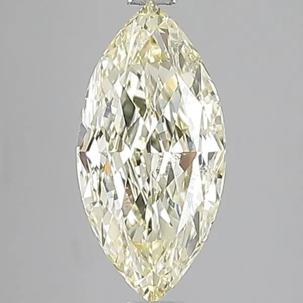 3.00ct Marquise Lab Grown Diamond (Colour Fancy Light Yellow, Clarity SI1, IGI Certified) - Jewelry by Cleo