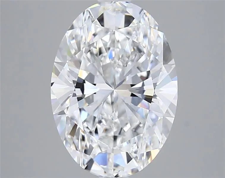 3.00ct Oval Lab Grown Diamond (Colour D, Clarity VVS2, IGI Certified) - Jewelry by Cleo