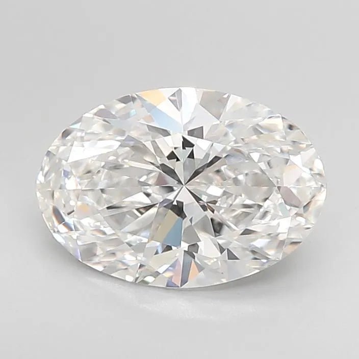 3.00ct Oval Lab Grown Diamond (Colour E, Clarity VVS2, IGI Certified) - Jewelry by Cleo