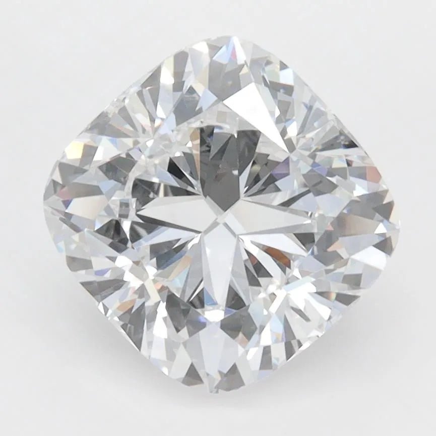 3.02ct Cushion modified Lab Grown Diamond (Colour D, Clarity VVS2, IGI Certified) - Jewelry by Cleo
