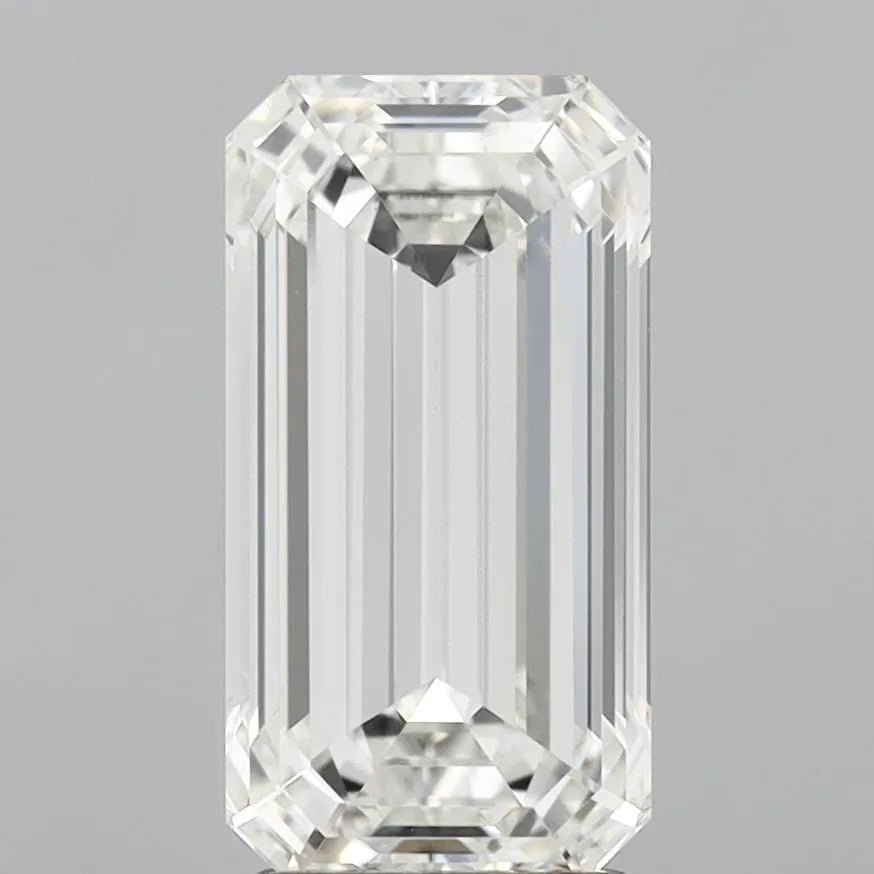 3.02ct Emerald Lab Grown Diamond (Colour G, Clarity VS1, IGI Certified) - Jewelry by Cleo